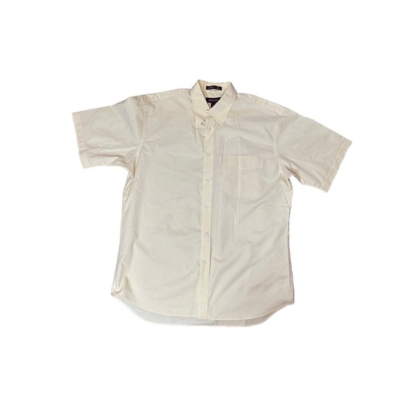 Nordstrom Mens Button Down Shirt Size Large Short Sleeve Casual Dress Shirt - Picture 2 of 7